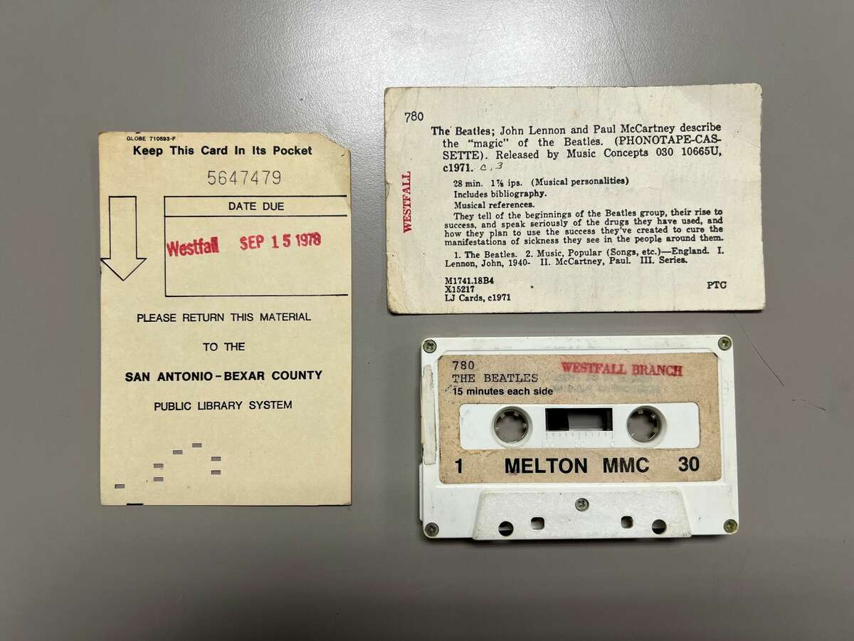 A vintage recording of John Lennon and Paul McCartney on cassette turned up in the dropbox of the Westfall Library branch overnight recently.