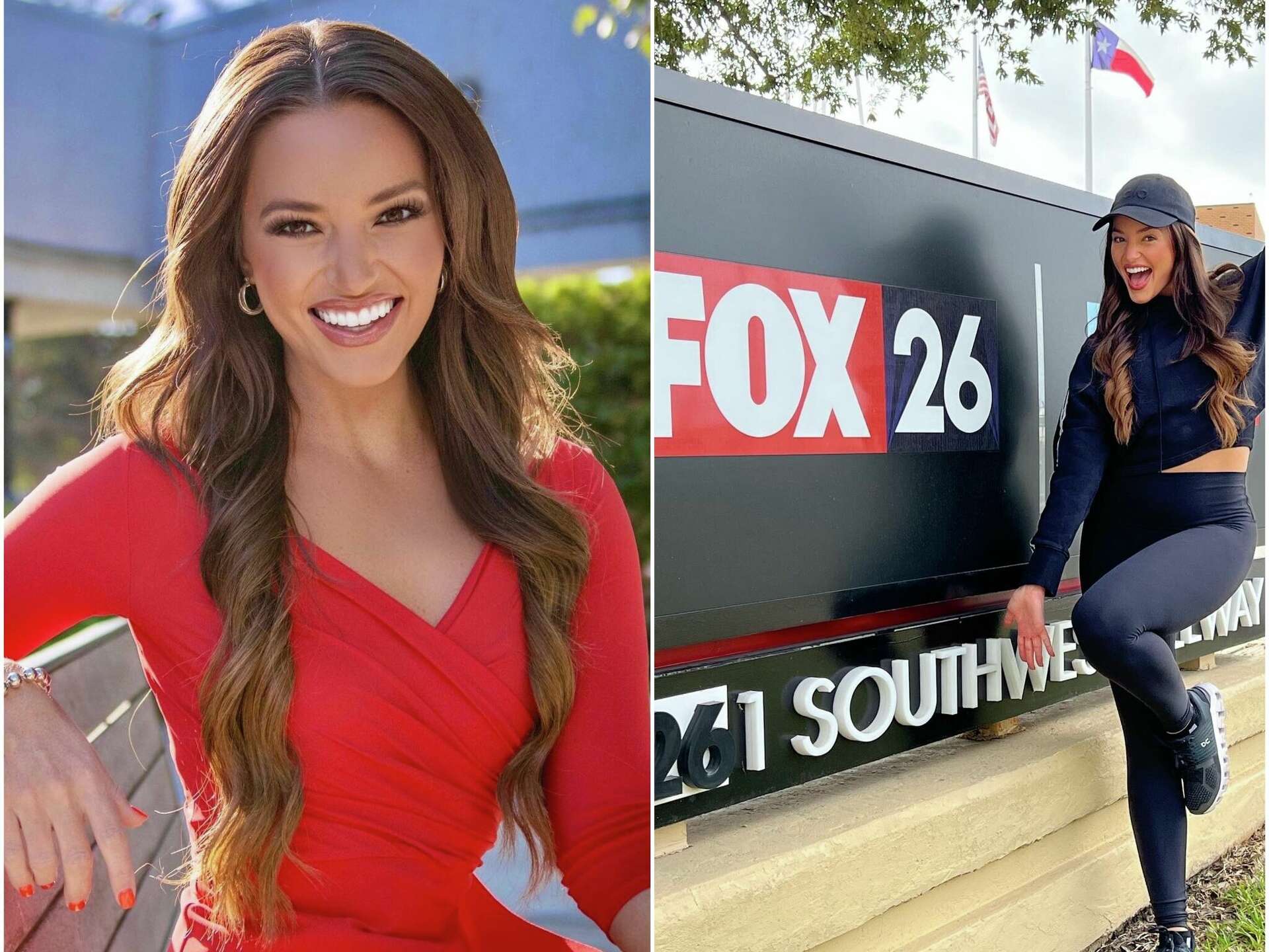 TikTok star Caroline Collins joins Houston's Fox 26 evening newscast