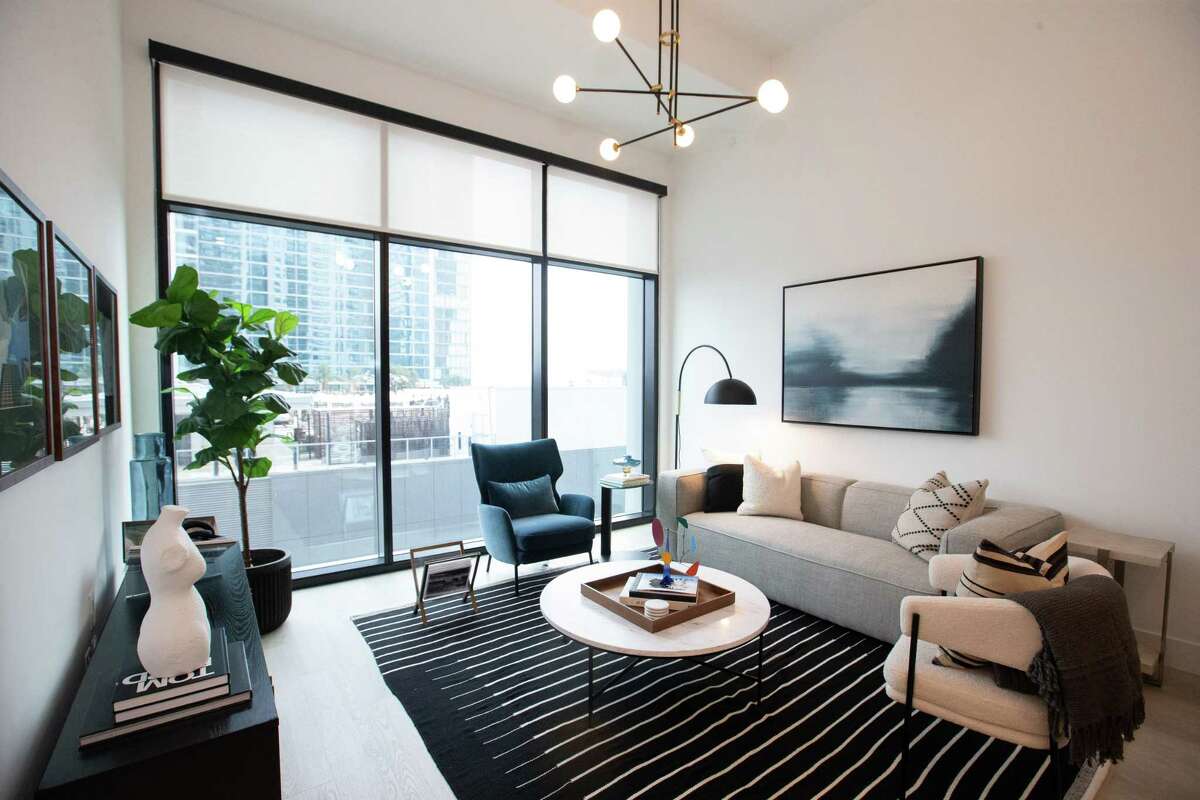 New Houston luxury apartment tower is open, above Discovery Green