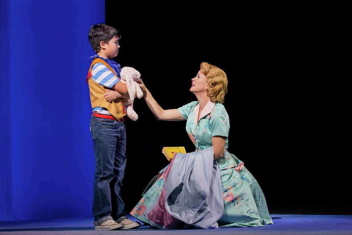 Kai Edgar as Richie and Kelli O'Hara as Laura Brown in the staged version of "The Hours."
