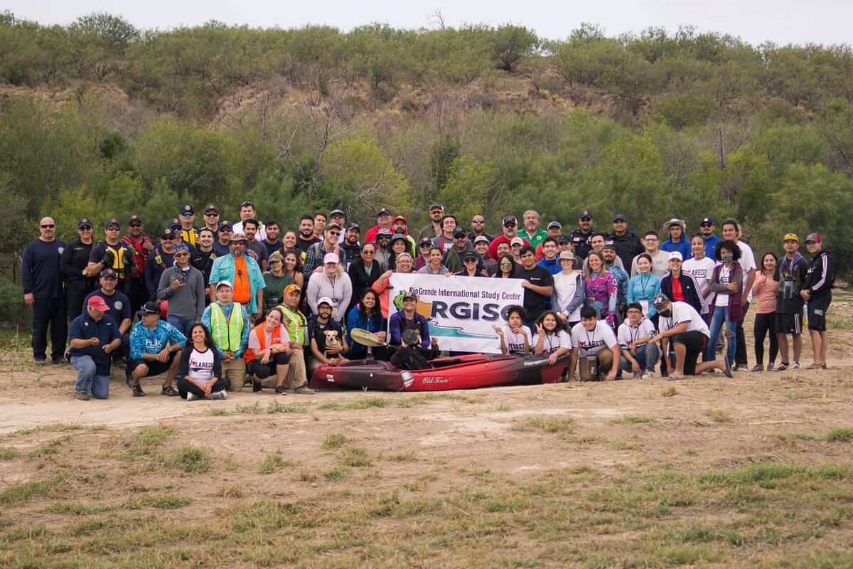 The Rio Grande International Study Center (RGISC) in a community event with some of their volunteers during their efforts in 2022. 