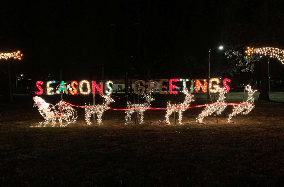 Christmas lights celebrate holiday season