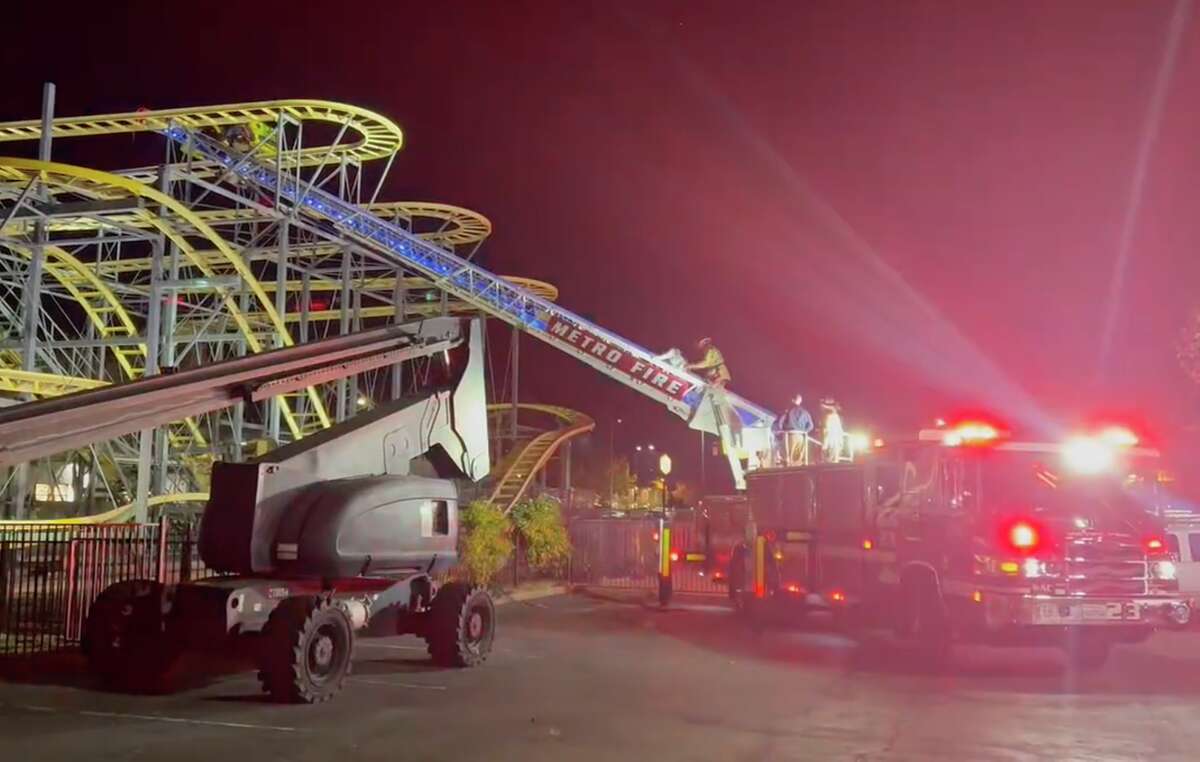 Four teen girls were rescued from Scandia in North Highlands, Calif., after getting stuck on a roller coaster on Nov. 21, 2022.