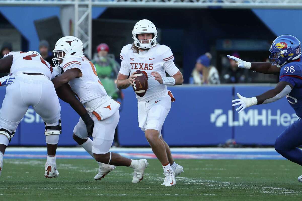 Texas QB Quinn Ewers likely will be a bigger part of the game plan against Baylor than he was in last week’s win over Kansas.