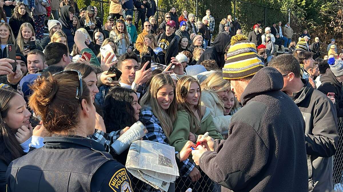 Logan Paul attends CT high school football game on Thanksgiving