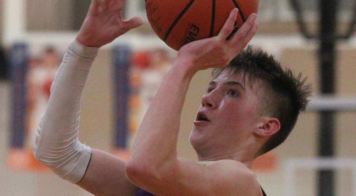 Action from the Routt boys' basketball team's win over Springfield Lutheran at the Gene Bergschneider Turkey Tournament in New Berlin Wednesday night