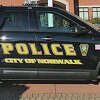A file photo of a Norwalk, Conn., police cruiser. Norwalk police charged Joseph Lombardo, a former Stamford substitute teacher who was suspended in 2018, after he allegedly touched a teenager inappropriately. 