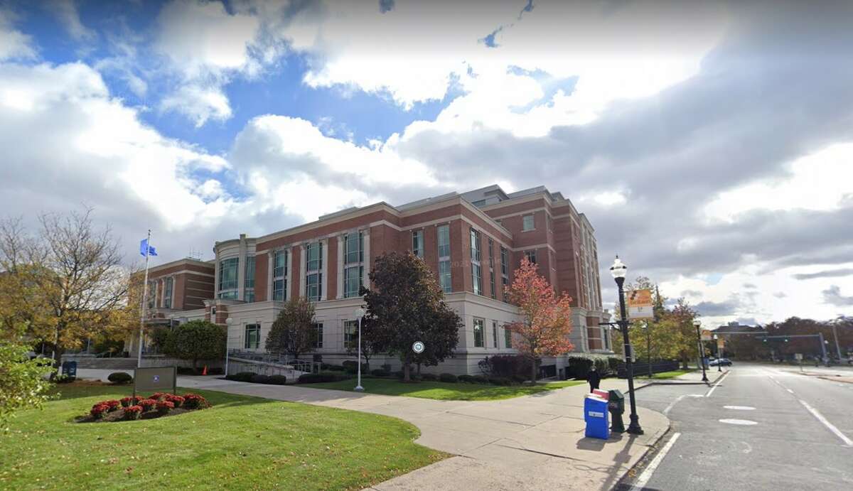 Connecticut state Superior Court in New Britain. A Hartford man was sentenced Wednesday, Nov. 23, 2022, to six years in prison after he was convicted on charges of assaulting a woman in 2017 and forging evidence in a criminal case in 2019, prosecutors said.