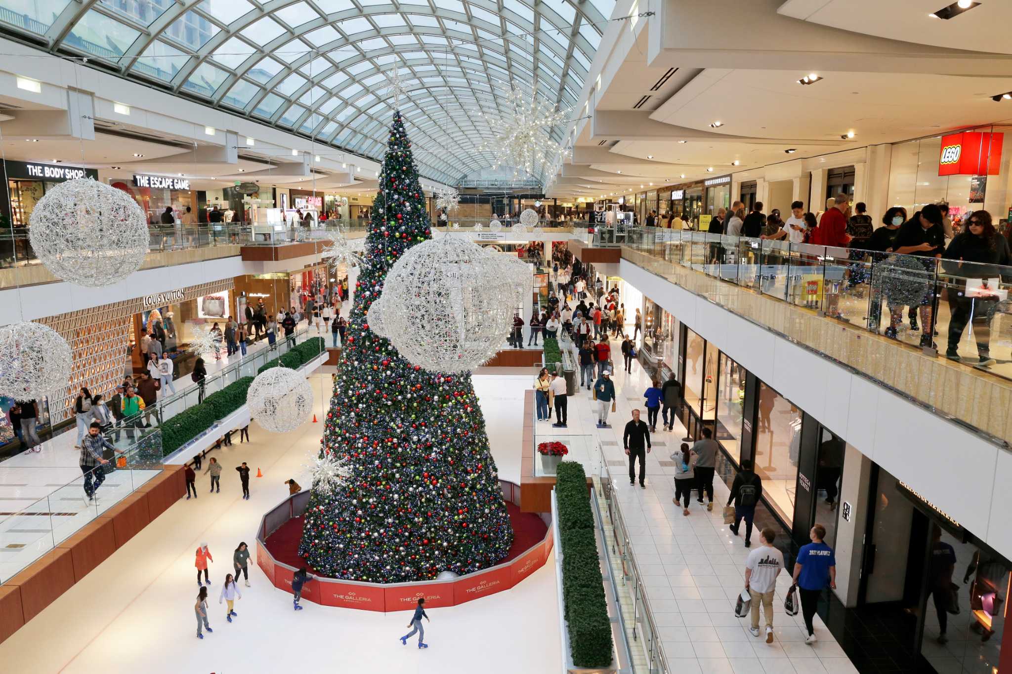 The Galleria Mall During Holiday Season Dallas, Texas