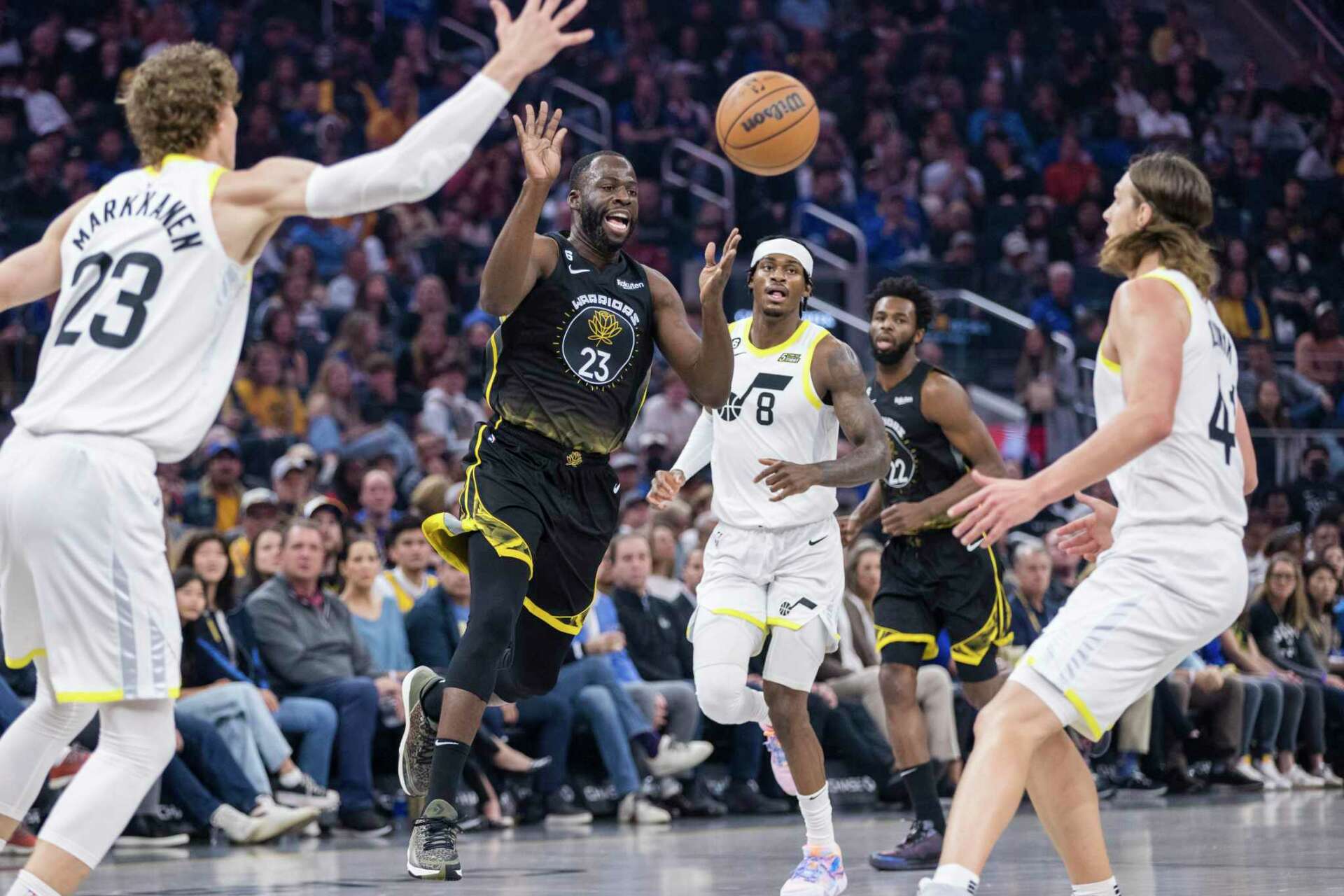 Warriors mute Jazz as splitting Draymond Green from front five pays off ...