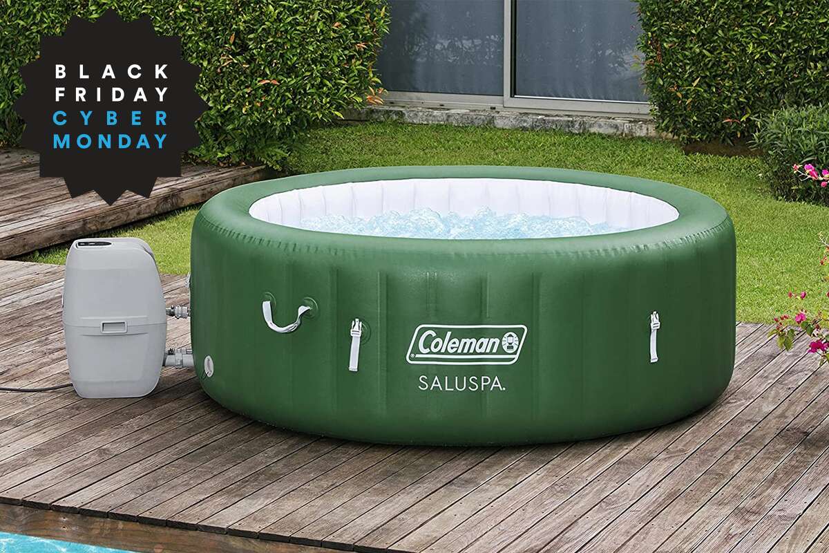 Save $300 on this Coleman inflatable hot tub for Cyber Monday.