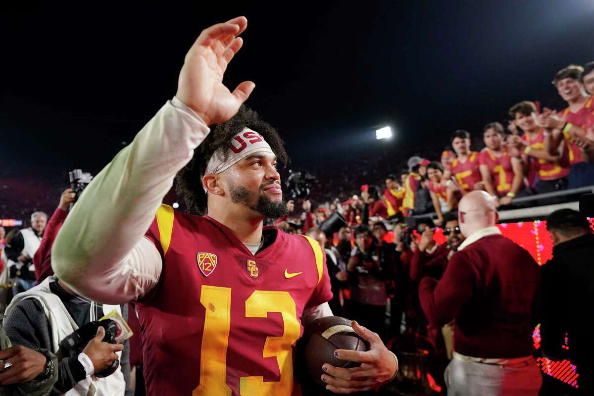 USC QB Caleb Williams wins 2022 Heisman Trophy; Max Duggan runner-up - Los  Angeles Times