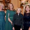 Greenwich Historical Society CEO Debra Mecky and author Doris Kearns Goodwin with Historical Society co-chairs Catherine Tompkins, 2nd from left, and Haley Elmlinger. 