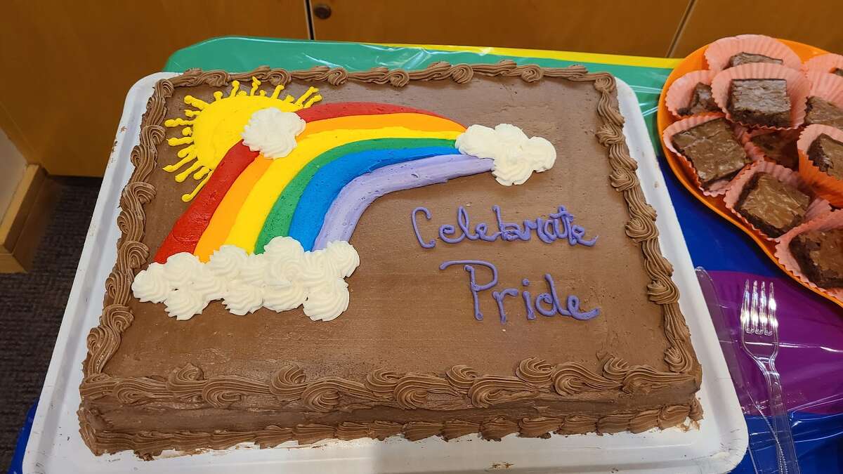 A cake served at Ridgefield CT Pride's LGBTQ+ Youth meet-up.