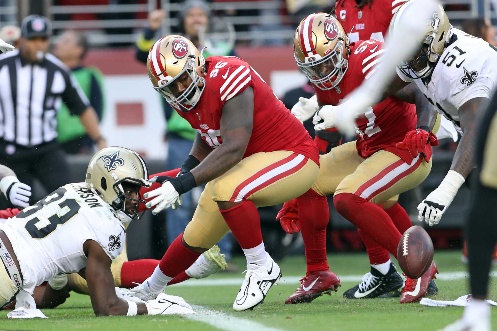 49ers top Saints 13-0, first to blank New Orleans since 2001