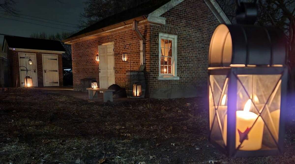 Lanterns greeted guests Saturday at the 1820 Col. Benjamin Stephenson House's annual Christmas tour.