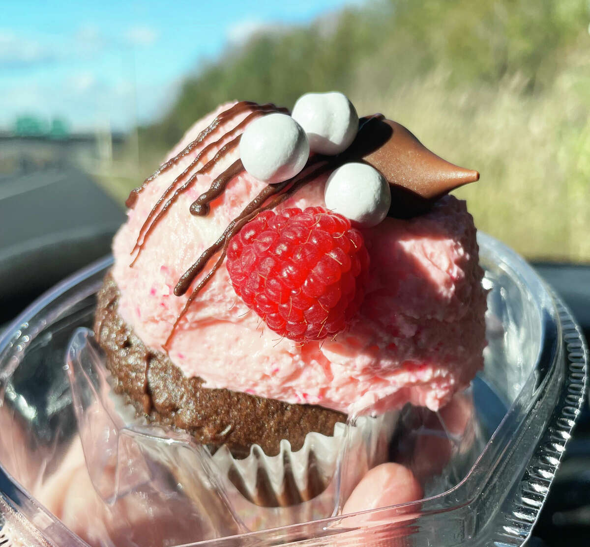 Sweet Harmony Cafe & Bakery at 330 Main St. in Middletown is under new ownership. Shown is a raspberry chocolate cupcake. 