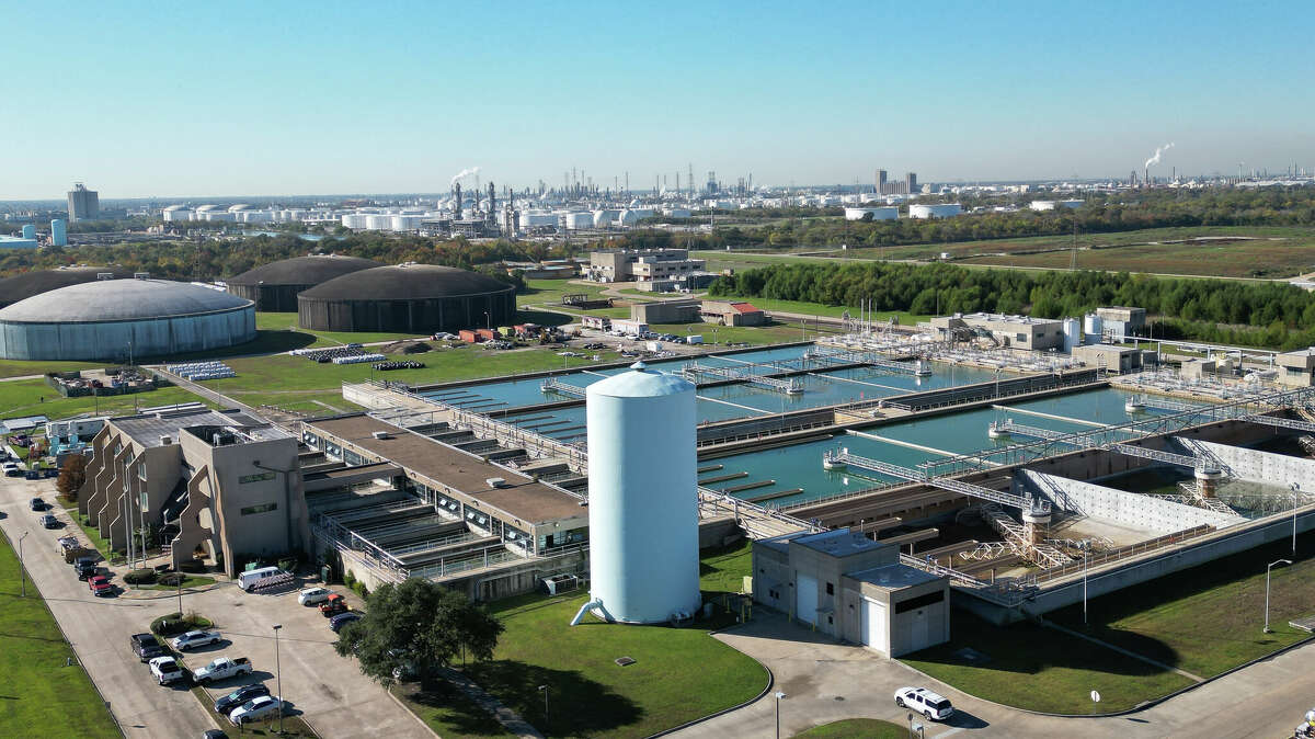 The East Water Purification Plant is photographed Monday, Nov. 28, 2022, in Houston. A boil water notice was issued for the entire city of Houston on Sunday.