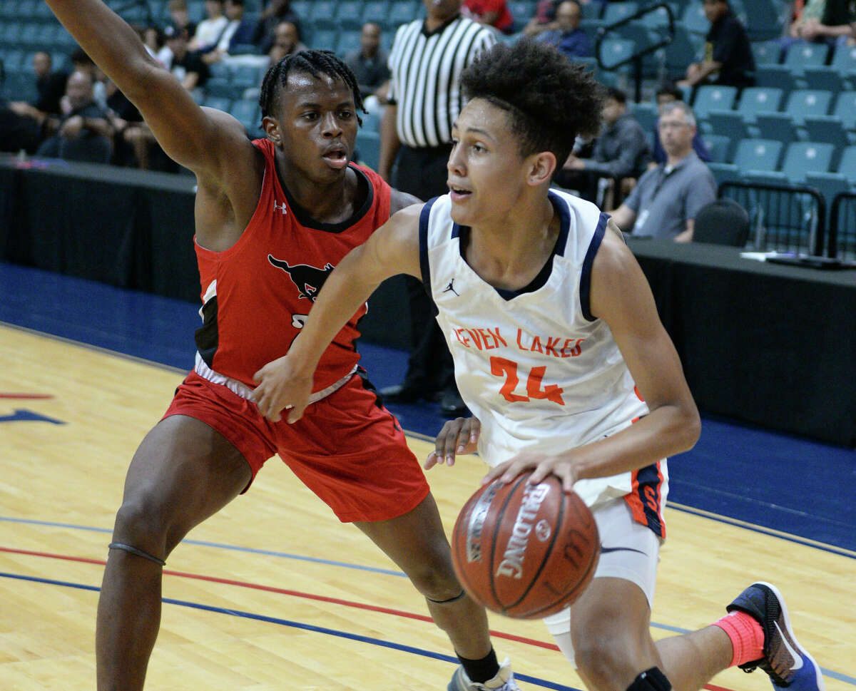 A.J. Bates (24), shown here in a game from last season, is leading the way for Seven Lakes, which climbed into the top three of the power rankings this week.