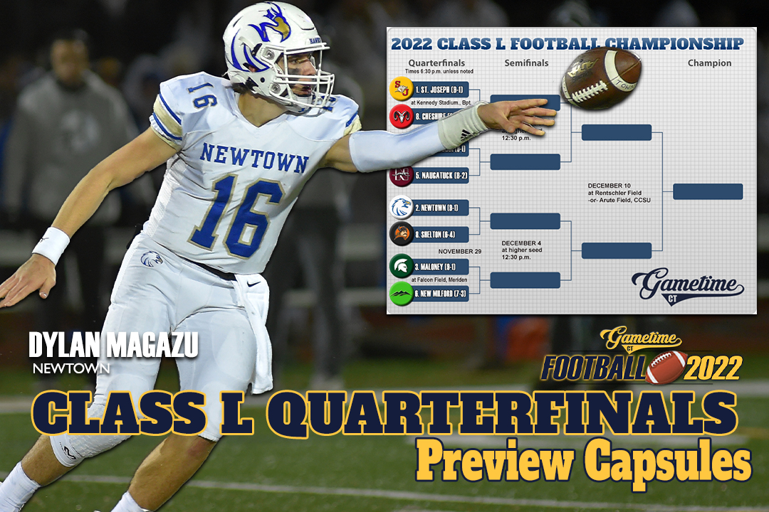 Class LL CIAC quarterfinal high school football previews 2023