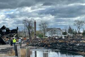 Mystic fire rekindles as asbestos and debris cleaned up in area