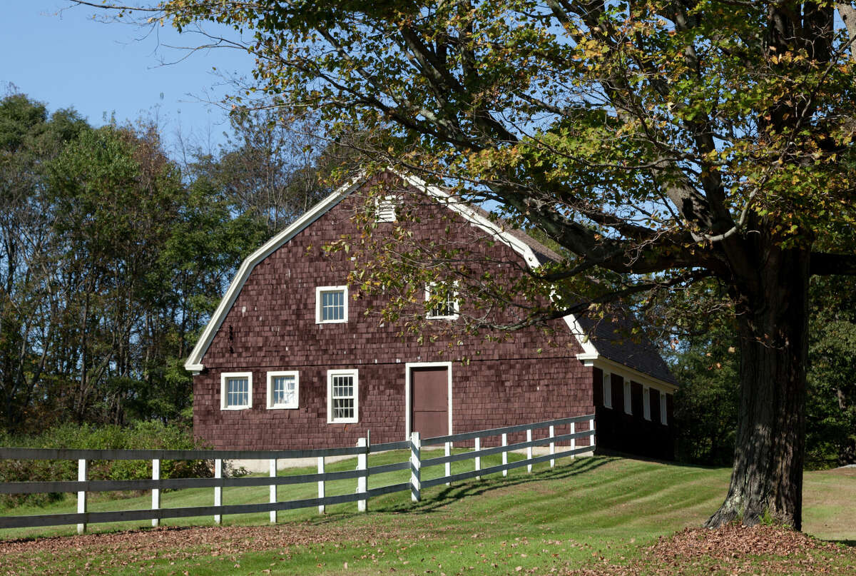 Barn scene in Litchfield, Connecticut.