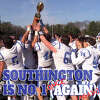 Southington's football team celebrates its 10th-consecutive Apple Valley Classic victory over Cheshire, 21-14 on Thanksgiving morning, Thursday, Nov. 24, 2022