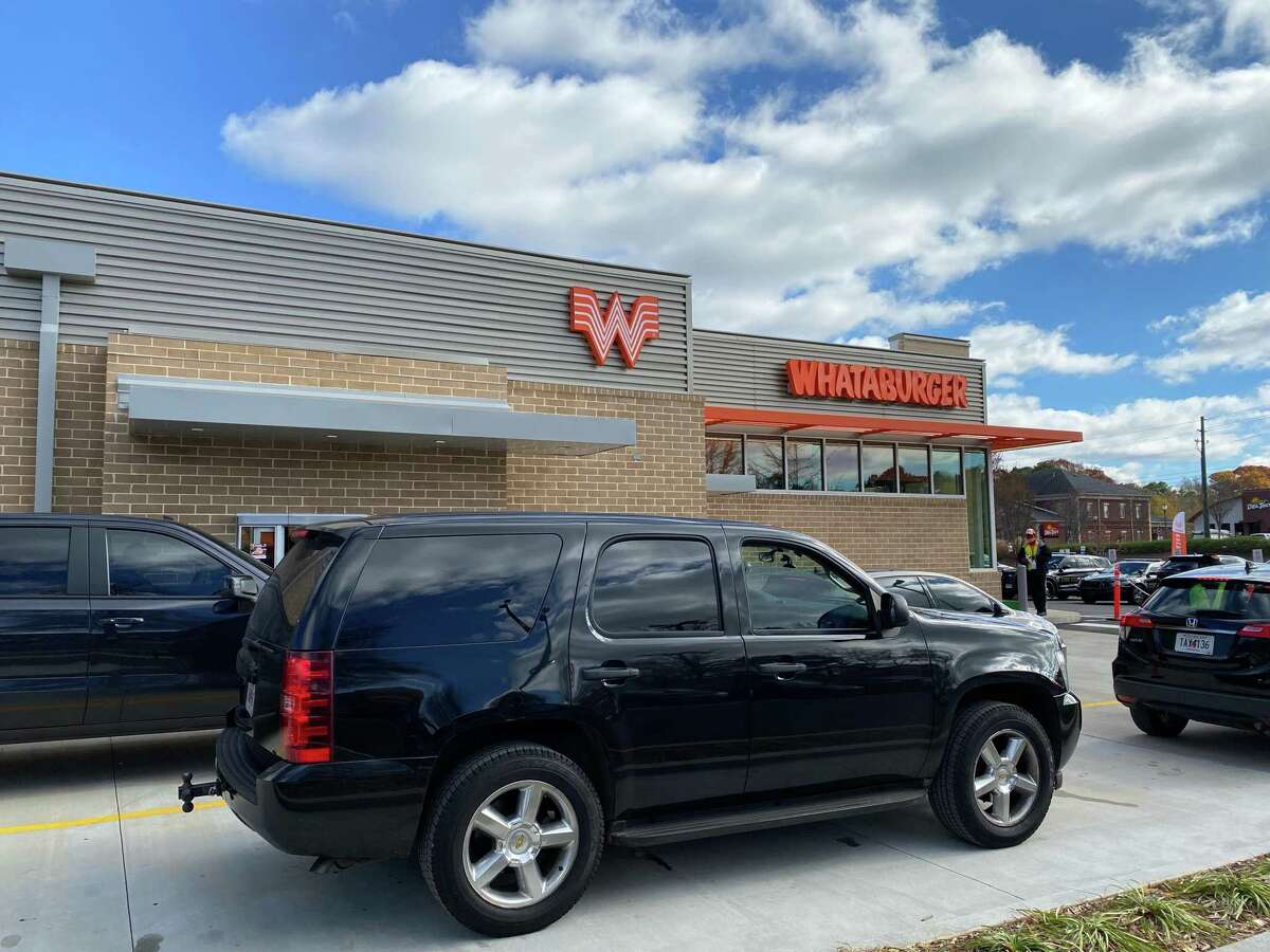 Whataburger opened its first store in the Atlanta area Monday.