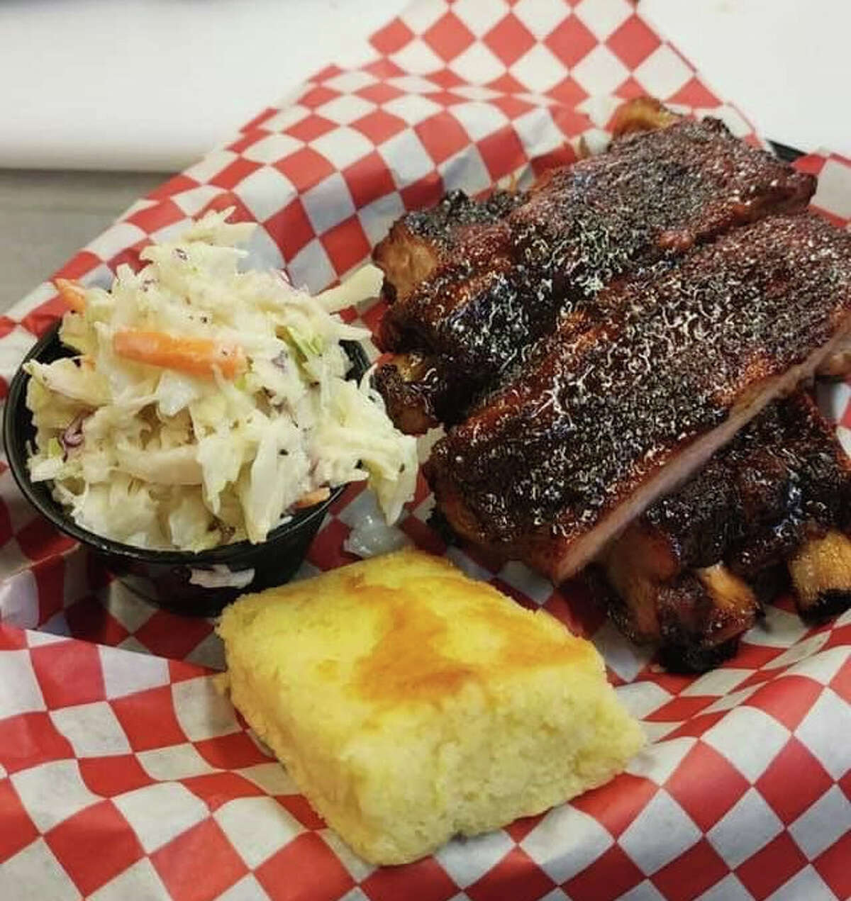 Ribs are among the smoked meats available from Miller's Backyard BBQ, formerly a Washington County-based food truck that has taken over the former Pig Pit BBQ building at 1 Niver St. in Cohoes, alongside I-787.