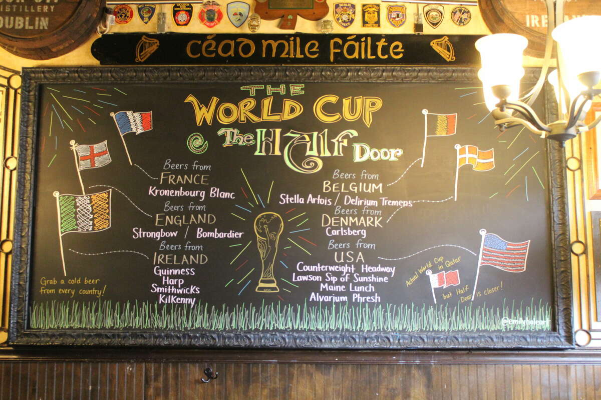 In addition to its beers from around the world, The Half Door brings in bartenders representing different countries for specific World Cup matches. 