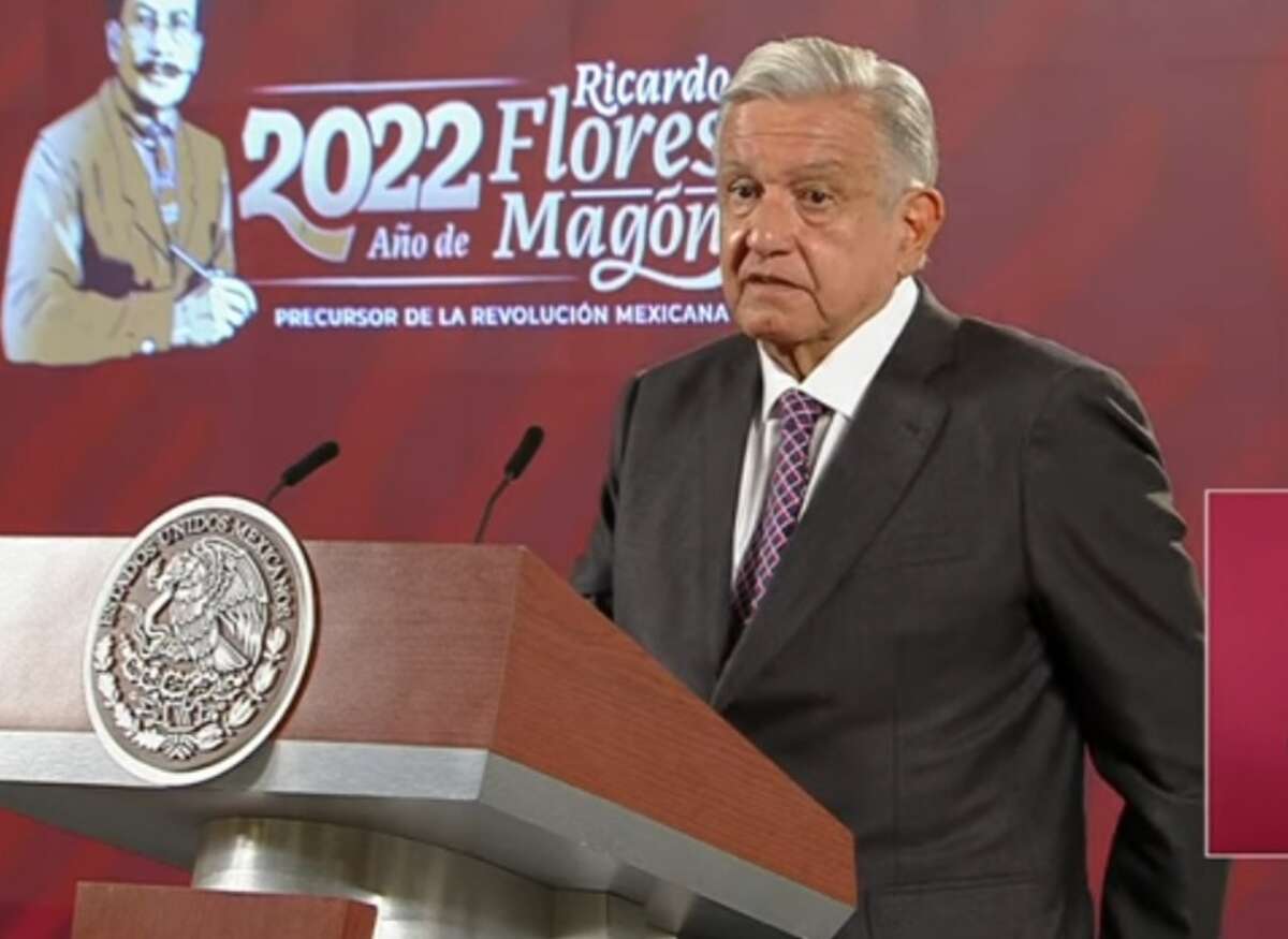 Mexico’s President Andrés Manuel López Obrador talks about an armed confrontation in Nuevo Laredo that occurred early Monday.