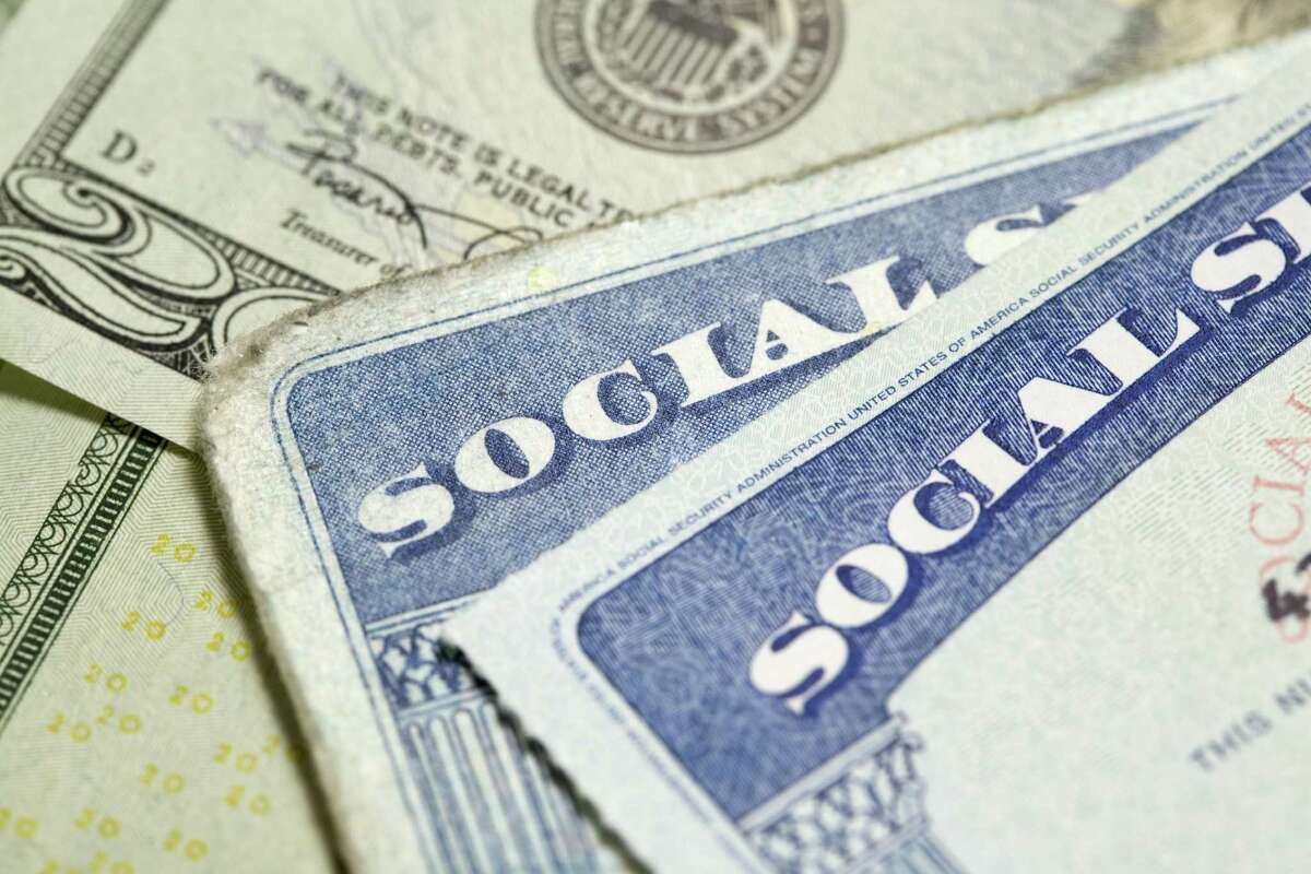 A copy of a social security card.