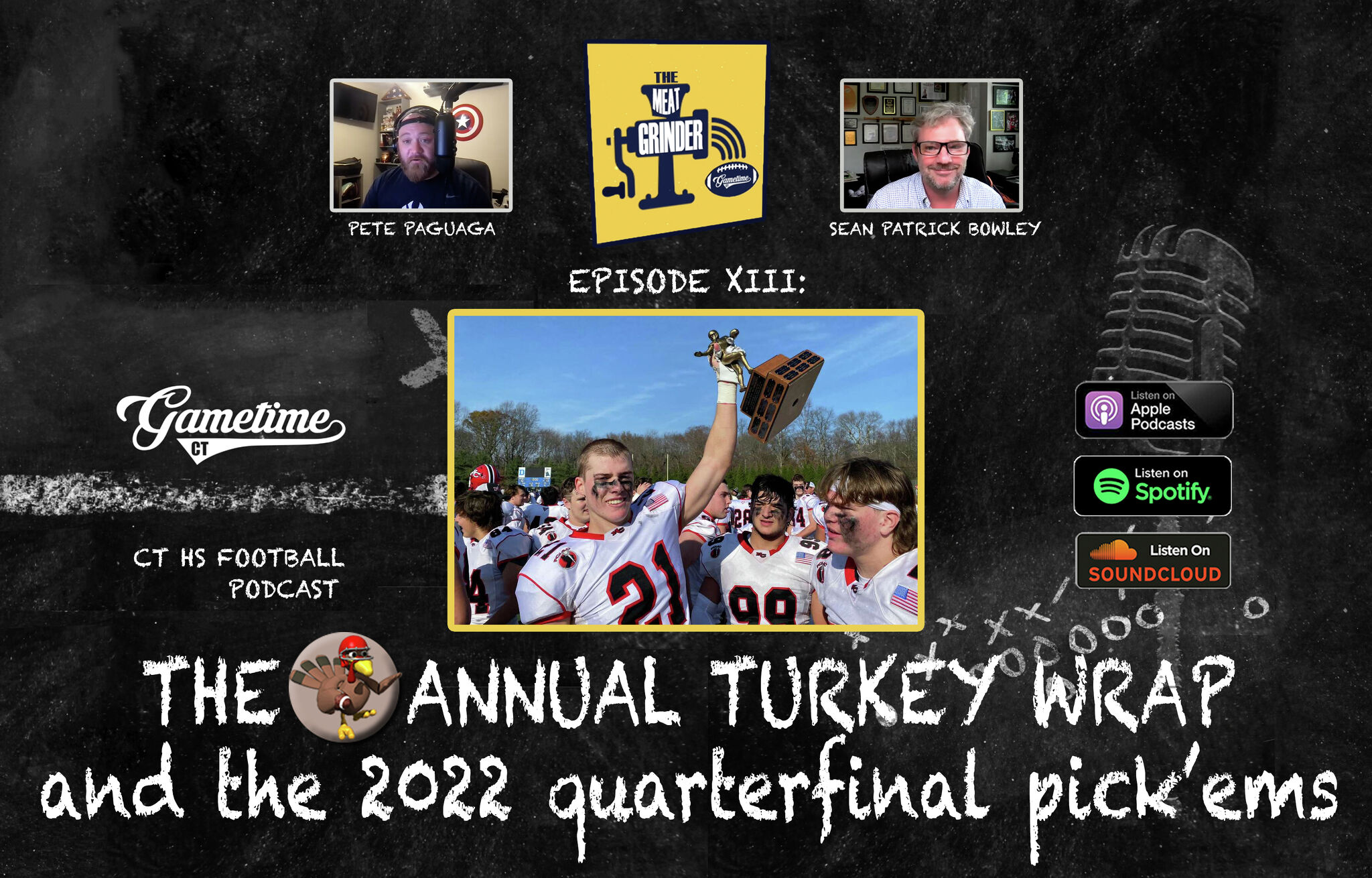 The Meat Grinder CT HS Football Podcast (S5 E13) The Annual Turkey Wrap & Quarterfinal Pick'ems