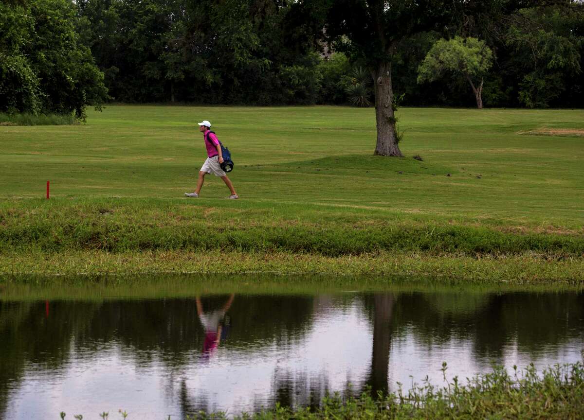 Austin Wylie walks the course during the Greater San Antonio Men's Amateur Golf Championship at the Republic Golf Club in 2015. The golf course closed in 2020.