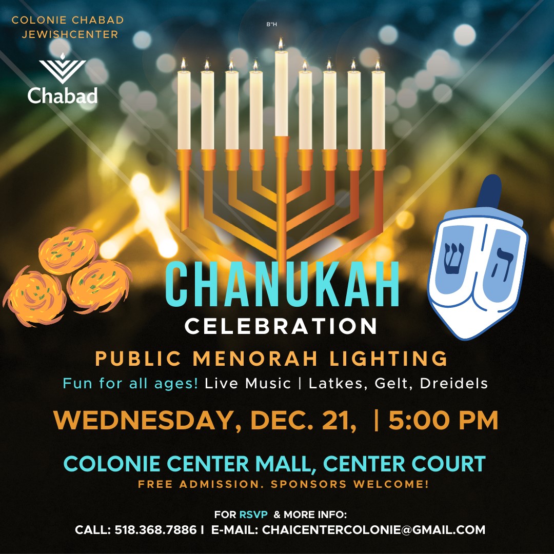 Holiday events include Hanukkah celebrations