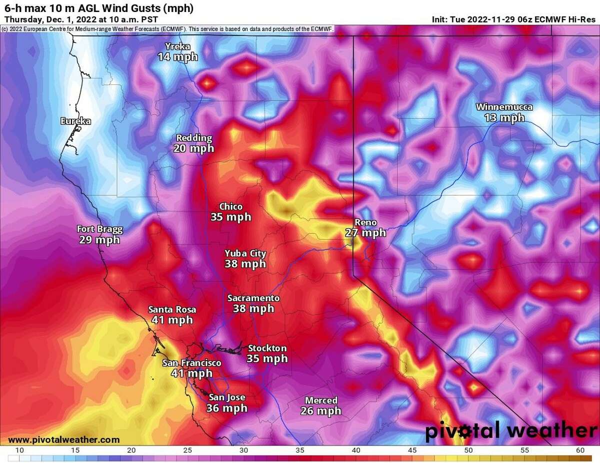 Bay Area weather forecast Winter storm brings rain, strong wind