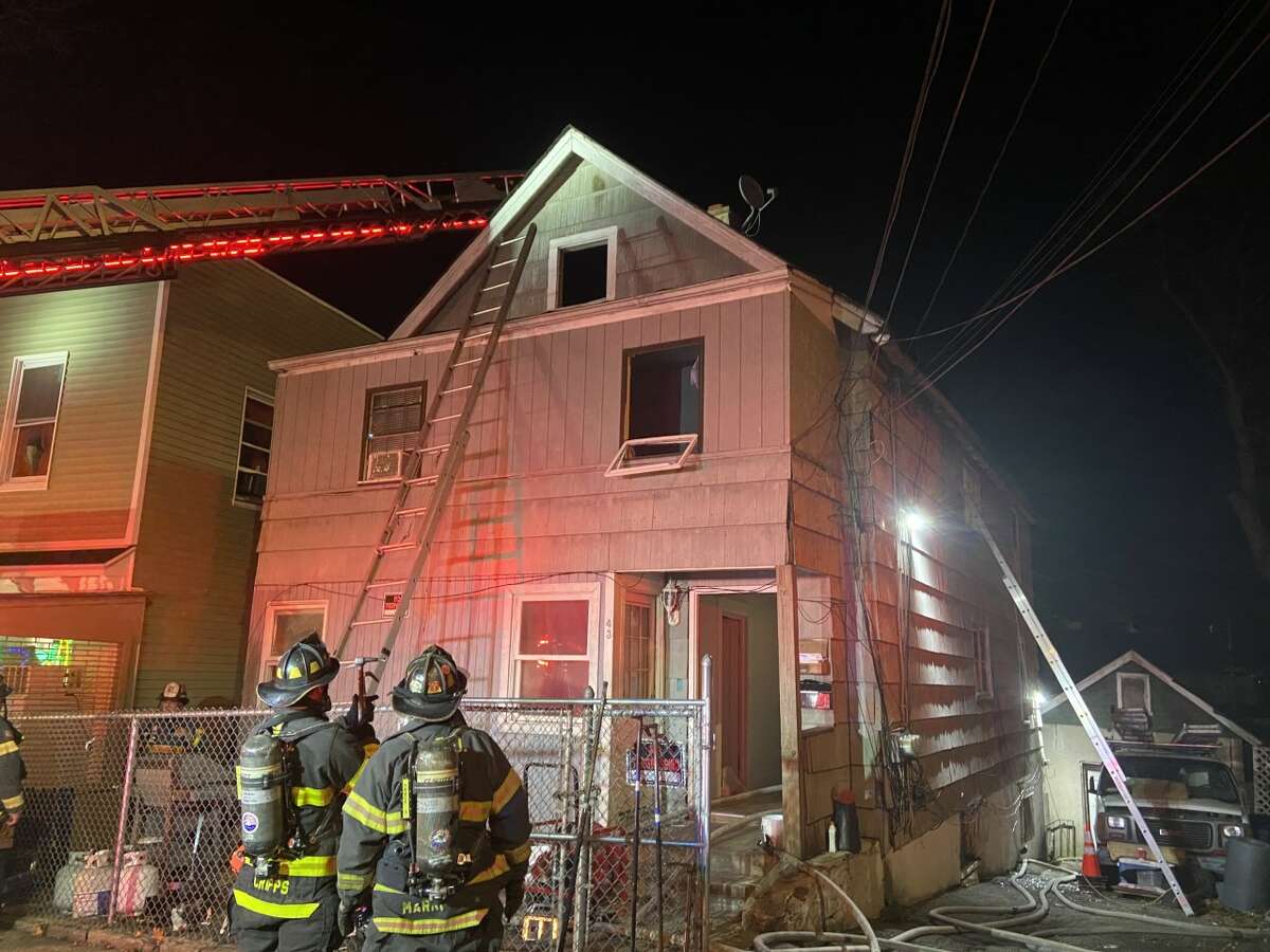 Fire officials responded to a blaze at a home on Lexington Avenue Tuesday evening that gutted a multi-family home and left nine residents displaced. Fire officials responded to a blaze at a home on Lexington Avenue Tuesday evening that gutted a multi-family home and left nine residents displaced.