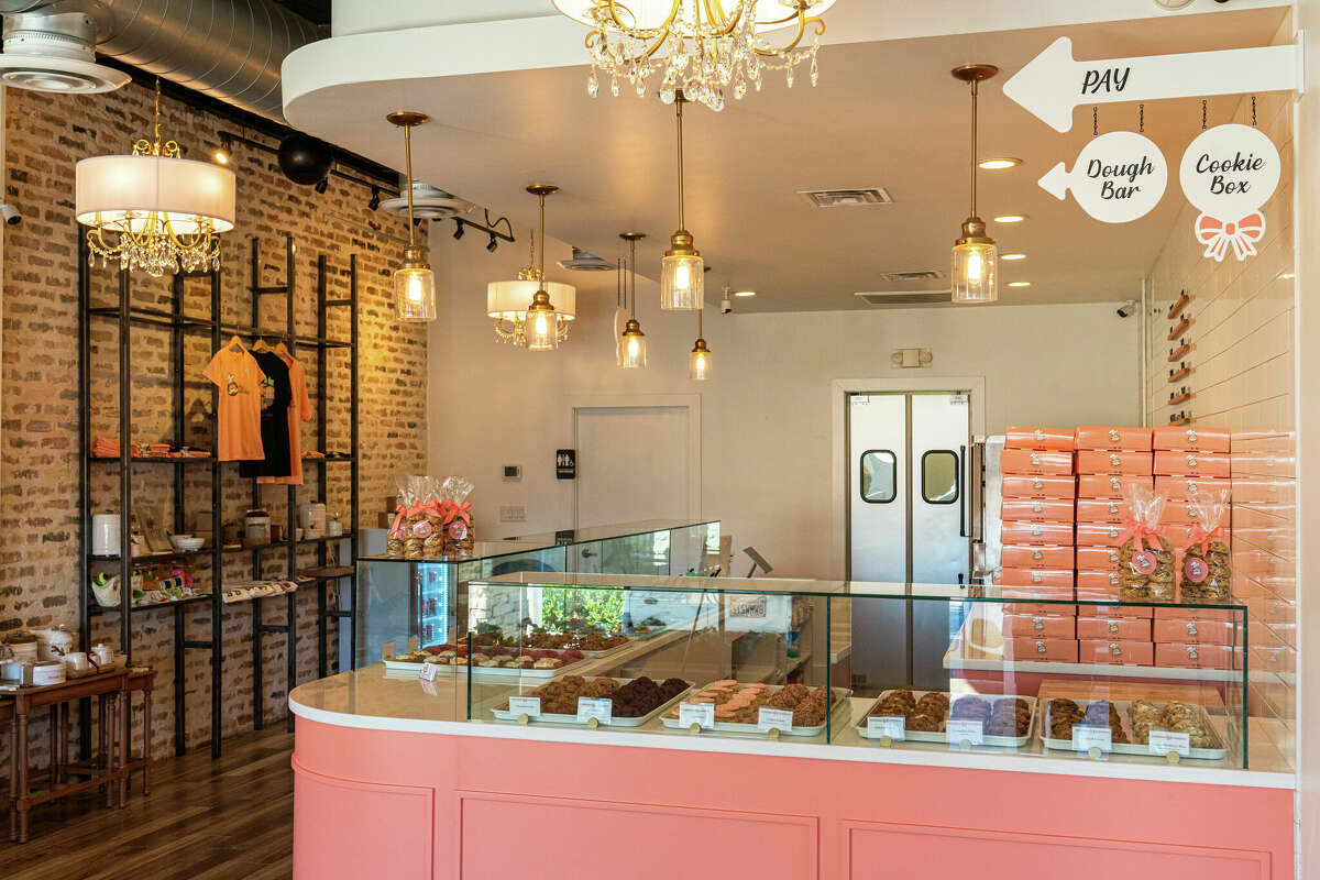 The interior of Milk Mustache's store in the 1800 block of Fountain View Drive. The Galleria-area location is the Cypress cookie maker's first store in Houston.