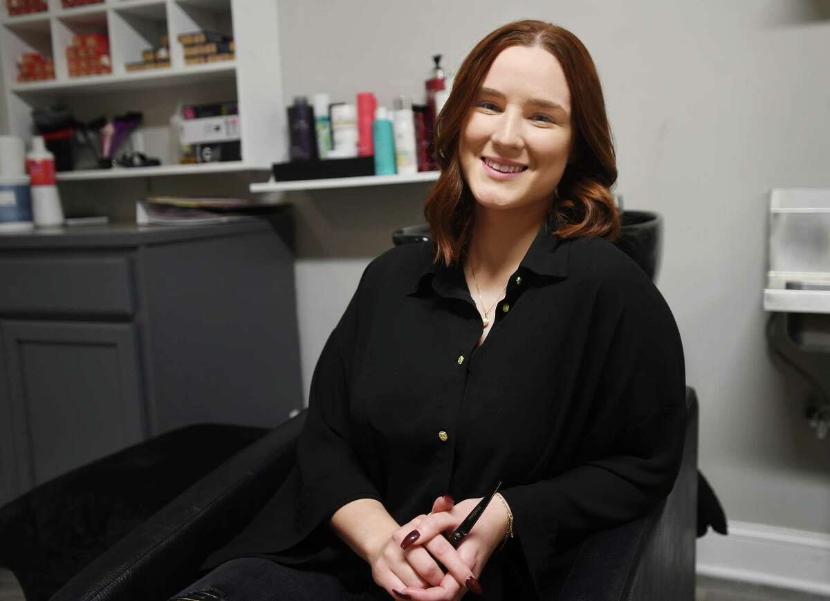 Stylist Brooke Davis, of Trumbull, has launched her Salon Luna One inside Suite Space at 10 Broadway Road in Trumbull, Conn. on Tuesday, November 9, 2022.