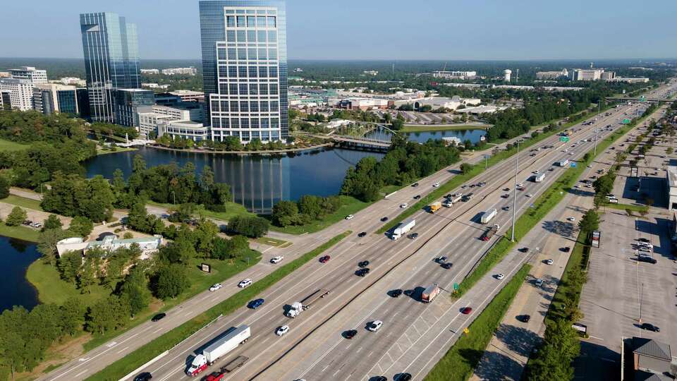 Interstate 45 is seen across from The Woodlands Towers at The Waterway and The Woodlands Mall, Thursday, Sept. 15, 2022.