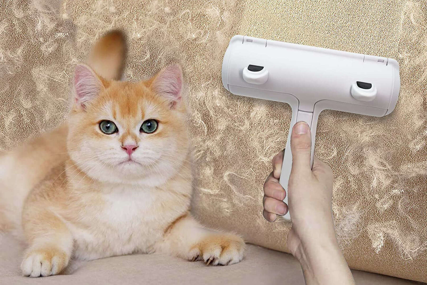 Pet Hair Remover Sofa Clothes Lint Cleaning Brush Reusable Dog Cat Fur  Roller