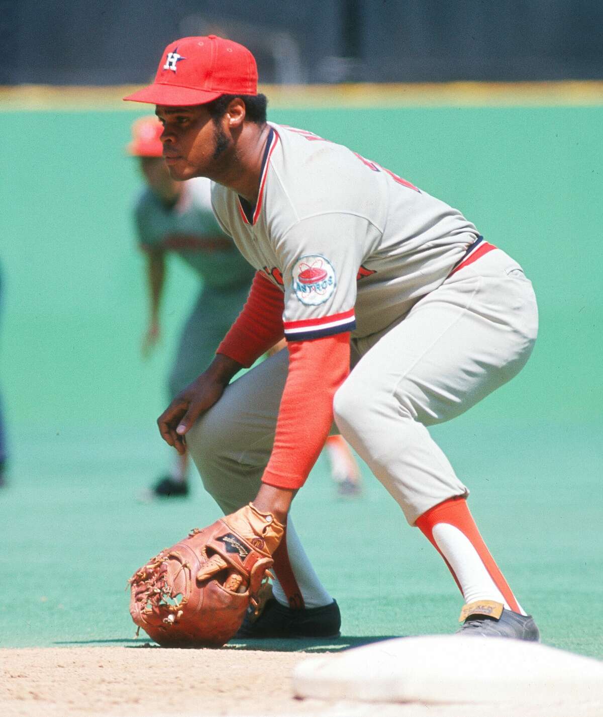 JUN 02, 2017: Houston Astros first baseman Yuli Gurriel #10 during an MLB  game between the Houston Astros and the Texas Rangers at Globe Life Park in  Arlington, TX Houston defeated Texas