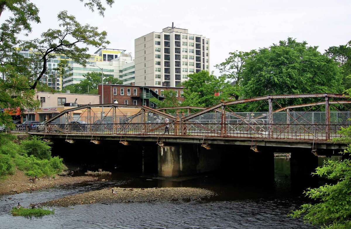 A view of the West Main Street Bridge in Stamford, Conn., on Thursday June 3, 2021.