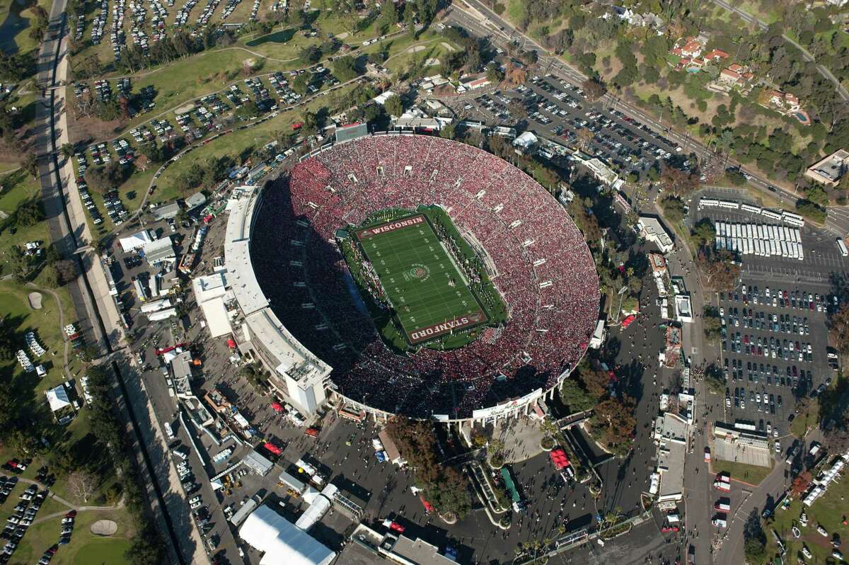 The Rose Bowl game in Pasadena is now part of the college football playoff system.