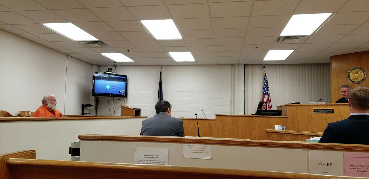 Jeffrey Howard Rogers, 58, of Manistee, appeared in front of Manistee County's 85th District Court Judge Thomas Brunner on Wednesday afternoon.
