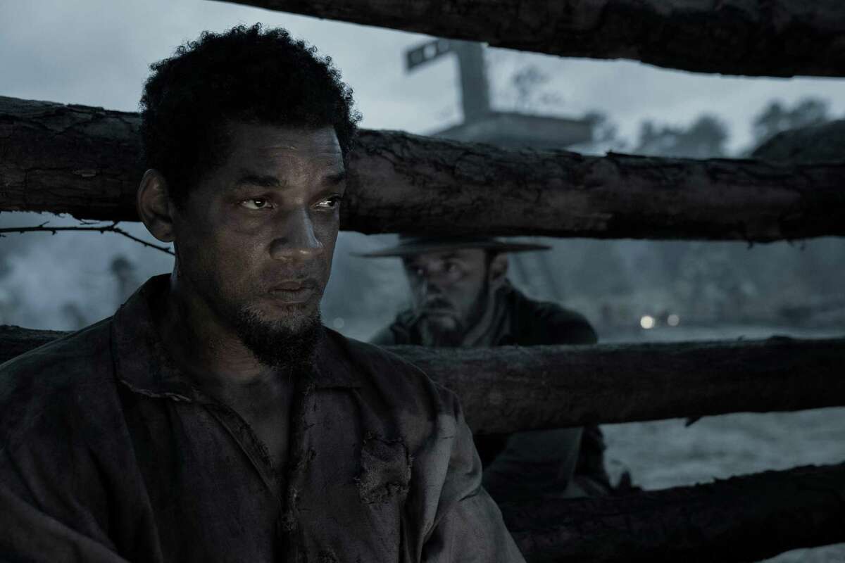 Will Smith, left, and Ben Foster in "Emancipation."