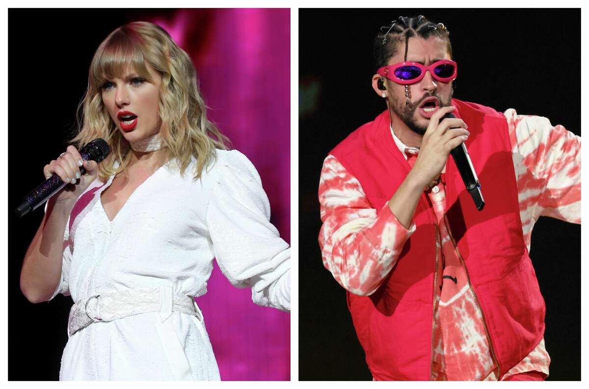 Taylor Swift and Bad Bunny were among the most listened to artists on Spotify in 2022, with the Puerto Rican rap star winning out as most popular artist globally and in Houston.