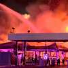 The Flying J truck stop off North Foster Road and Interstate 10 went up in flames Thursday morning. 