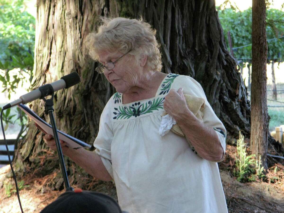 Mary Norbert Korte, formerly Sister Mary Norbert at St. Rose Academy in S.F., turned in her nun’s habit in 1968 to focus on poetry and activism in a cabin in the Mendocino County woods.