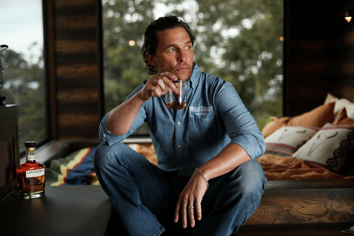 Matthew McConaughey launched an off-grid cabin he co-designed with Wild Turkey's charity initiative.  